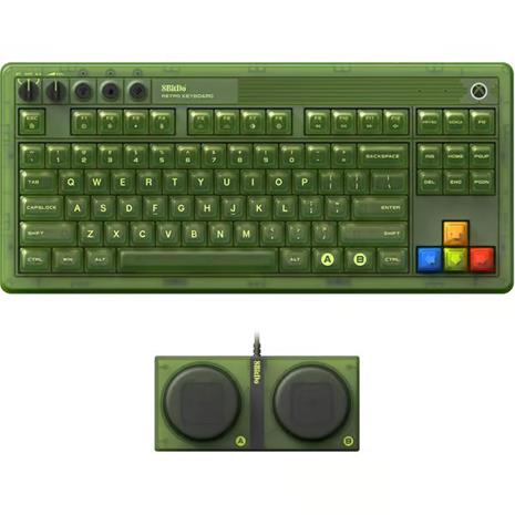 8BitDo Retro 87 Mechanical Keyboard - Xbox Edition, pelinäppäimistö