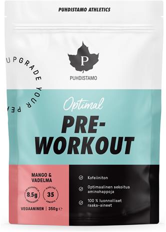 Puhdistamo Optimal Pre-Workout, aminohappojauhe 350 g