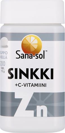 Sana-Sol 200tabl Sinkki + C-vitamiini