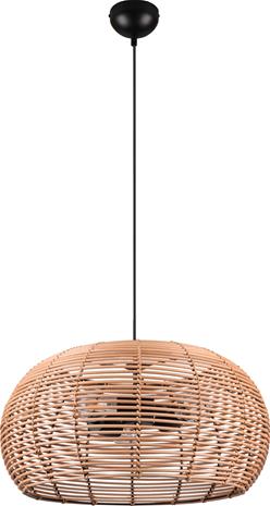 Trio Inga -riippuvalaisin 50 cm, E27, rottinki