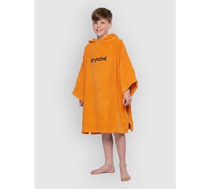 Dryrobe Towel Robe Organic Kids 5-9 Surf Poncho orange