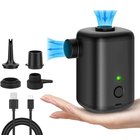 Kannettava ja ladattava ilmapumppu Black