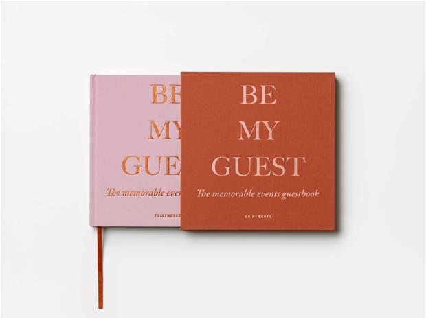 Guest Book Rust/Pink Printworks