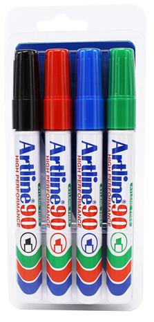 Artline 90 Permanent 4 assorted