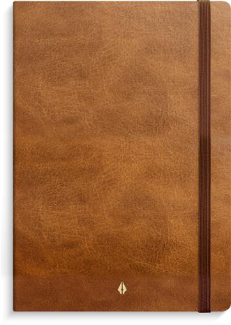 Notebook Deluxe A5 Blank Brown Burde