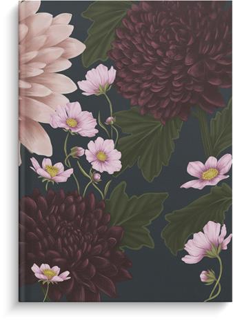 Notebook Lined A5 Garden Dreams Dahlia Burde