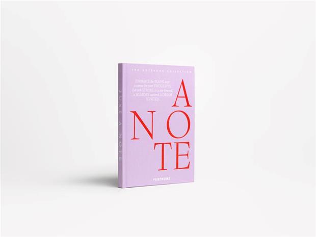 PRINTWORKS Notebook - Just A Note, Violet - Purple - ONE SIZE