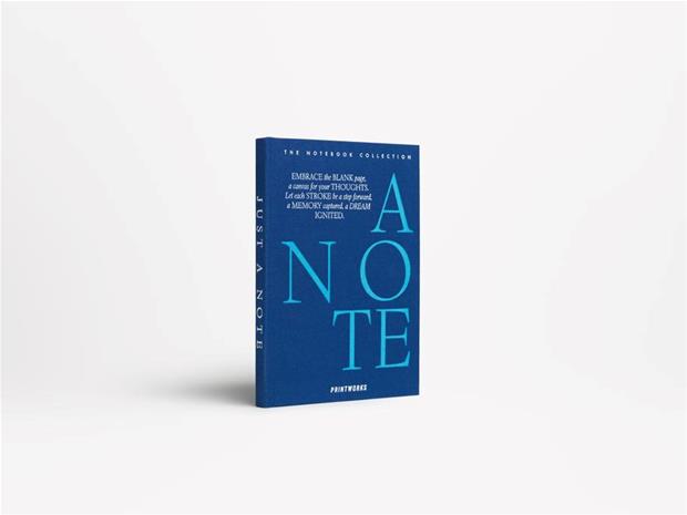 PRINTWORKS Notebook - Just A Note, Blue - Navy - ONE SIZE