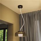 OSRAM LED-riippuvalaisin DECOR GLOW harmaa/musta Ø 38 cm ylös/alas
