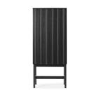 Normann Copenhagen Rib kaappi Soft black, 166,5x70x43 cm