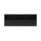 Normann Copenhagen Rib senkki hybridi Soft black, 44x120x38 cm