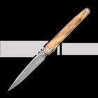 Bestechman Lanza - Damascus - Olive Wood kääntöveitsi