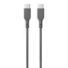 GP Essential USB-C to USB-C (CC1P) 60 Watt 1 metri - USB-C-lataus- ja datakaapeli, Harmaa