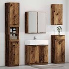 vidaXL Kylpyhuonekalustesetti 3 kpl Vanha puu 64,5 x 33,5 x 59 cm