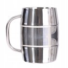 Mfh Barrel oluttuppi, 1l, kaksiseinämäinen, ruostumaton teräs
