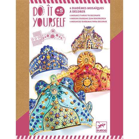 Djeco DIY-tiara-setti kimaltelevalla mosaiikilla ja kivillä