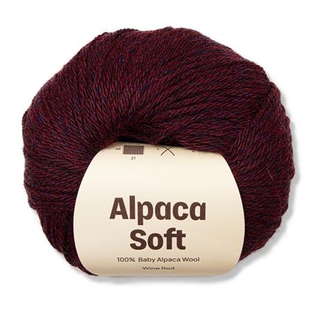 Alpacka Soft 50g Wine red A022 Adlibris – kuva 2/2