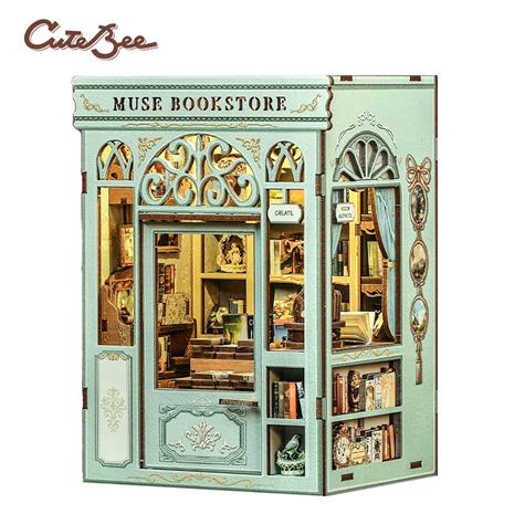 Mini Book Nook Muse Bookstore CuteBee