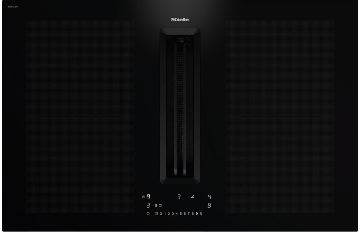 Miele KMDA7676-1 FL-U BlackPerfection induktiotaso liesituulettimella, 80 cm