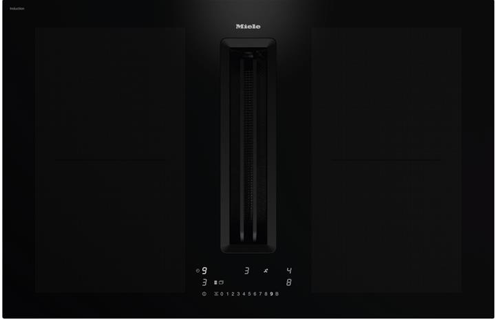 Miele KMDA 7676 FL-U BlackPerfection, induktiotaso jossa liesituuletin