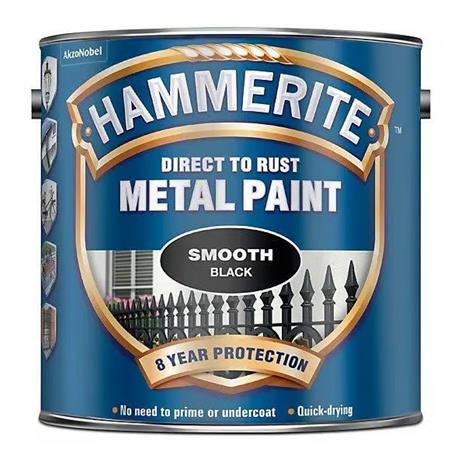 Hammerite sileä 2,5L musta metallimaali