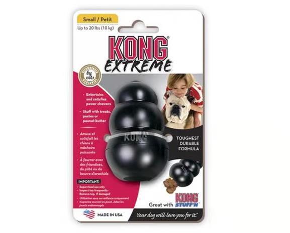 KONG XTREME SMALL MUSTA KOIRAN LELU