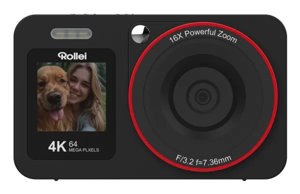 Rollei Compactline Dual Screen 64MP 4K Digital Camera