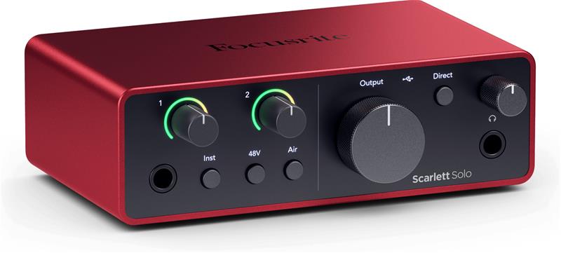 Focusrite Scarlett Solo 4th Gen USB Audio Interface