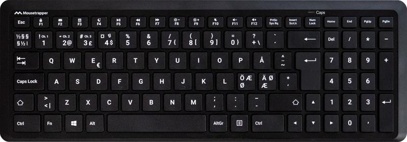 MOUSETRAPPER Type Midi Keyboard, Black