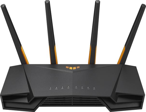 ASUS TUF Gaming AX3000 V2 wireless router Gigabit Ethernet Dual-band (2.4 GHz / 5 GHz) Black, Orange