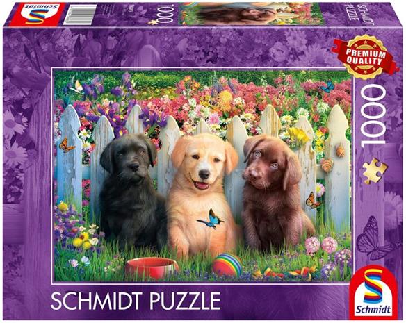 Adlibris Cute Puppies Scene Palapeli 1000 Palaa Schmidt – kuva 3/4