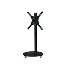 Sinox StandView TV Floor Mount with wheels and rotatable top - 26"-65" - Matte black - Max 25 kg - recommended for 65"