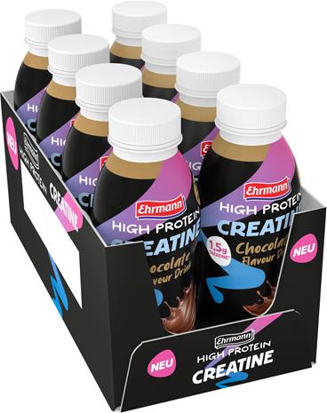 8 x Ehrmann High Protein Creatine Drink 330 ml Chocolate