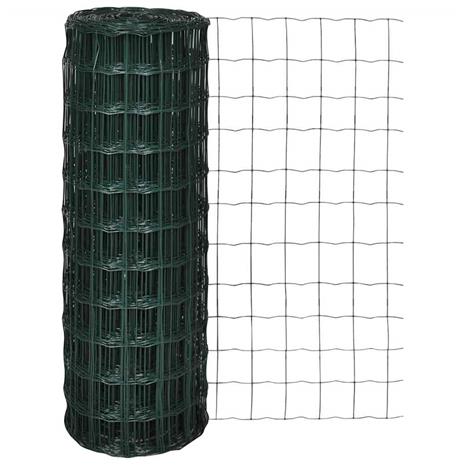 vidaXL Euroaita teräs 25 x 1,2 m vihreä