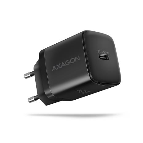 Axagon ACU-PD20 wall charger 1x QC3.0/AFC/FCP/PD type-C, 20W, black Mobile phone, Smartphone, Smartwatch, Tablet, Universal, Watch AC Fast charging Indoor