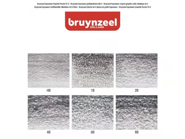 Bruynzeel Expression Grafiittikynät 6-setti