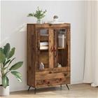 vidaXL Korkea kaappi Vanha Puu 69,5 x 31 x 115 cm