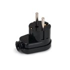 Viisto maadoitettu pistoke 16A 250V WT-97956 - Musta