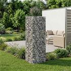 vidaXL Gabion Kohotettu Peti 50 x 50 x 150 cm Galvanoitu teräs Hopea