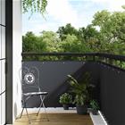 vidaXL Parvekenäyttö Silmukoilla 400 x 90 cm polyrottinki Antrasiitti