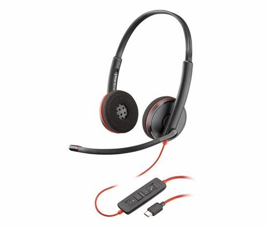 HP Poly Blackwire 3220 Stereo USB-C Headset +USB-C/A Adapter – kuva 5/6