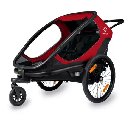 Hamax Outback Pyöräkärry, Red/Black