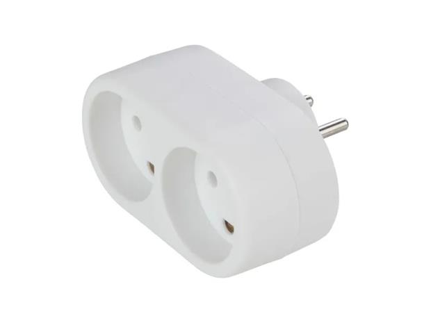 Gripo Socket with 2 outlets with earth