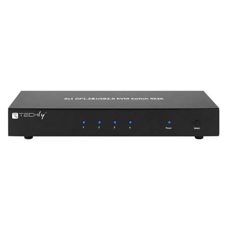 Techly IDATA DP-KVM4 KVM switch Rack mounting Black