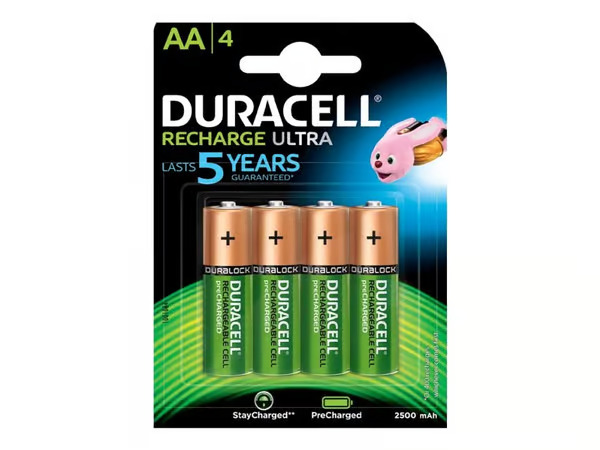 Duracell 4xAA Rechargeable battery AA