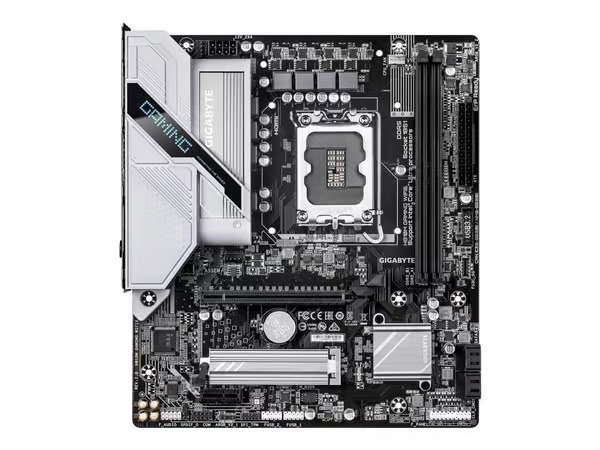 GIGABYTE H810M GAMING WIFI6 Motherboard - Intel Core Ultra (Series 2) CPUs, 4+1+2 Phases VRM, up to 6400MHz DDR5, 1xPCIe 4.0 M.2, 2.5GbE LAN, WIFI 6, USB 3.2 Gen 1