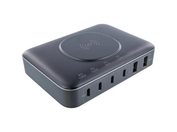 InLine Qi powerstation multiport, power supply, wireless charging
