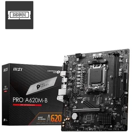 MSI PRO A620M-B motherboard AMD A620 Socket AM5 micro ATX