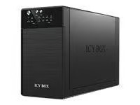 ICY BOX IB-RD3620SU3 disk array 0 TB Desktop Black