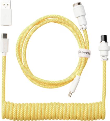 Keychron Coiled Aviator Cable Straight 8K, näppäimistön kierrekaapeli – kuva 7/8